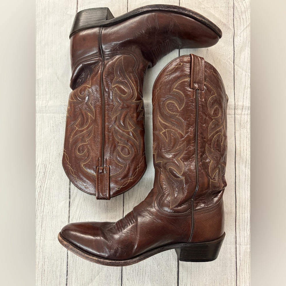 Dan Post Milwaukee Leather Western Boots Men’s size 9 EW. Style 2111